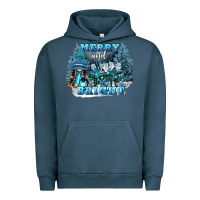 Pigment Midnight Navy merry and bright Urban Hoodie - FaDigitalArtStudio