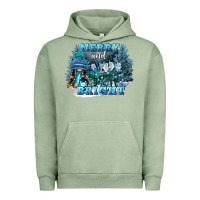Pigment Oil Green merry and bright Urban Hoodie - FaDigitalArtStudio