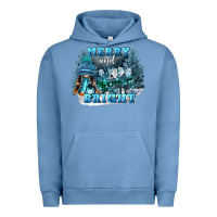 Pigment Pebble Blue merry and bright Urban Hoodie - FaDigitalArtStudio