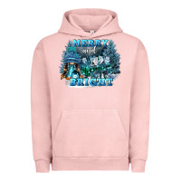 Pigment Salmon merry and bright Urban Hoodie - FaDigitalArtStudio