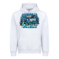 White merry and bright Urban Hoodie - FaDigitalArtStudio