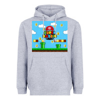 Heather Grey super daddio Heavyweight Hoodie - TumblerDesignByShophia