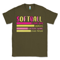 Army Green retro softball png Classic Tee - JahusDesignShop