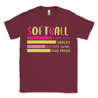 Burgundy retro softball png Classic Tee - JahusDesignShop