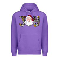 Purple joy santa Premium Hoodie - JahusDesignShop