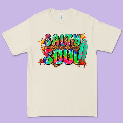 Salty Soul Premium Tee Designed By Adodesignshop