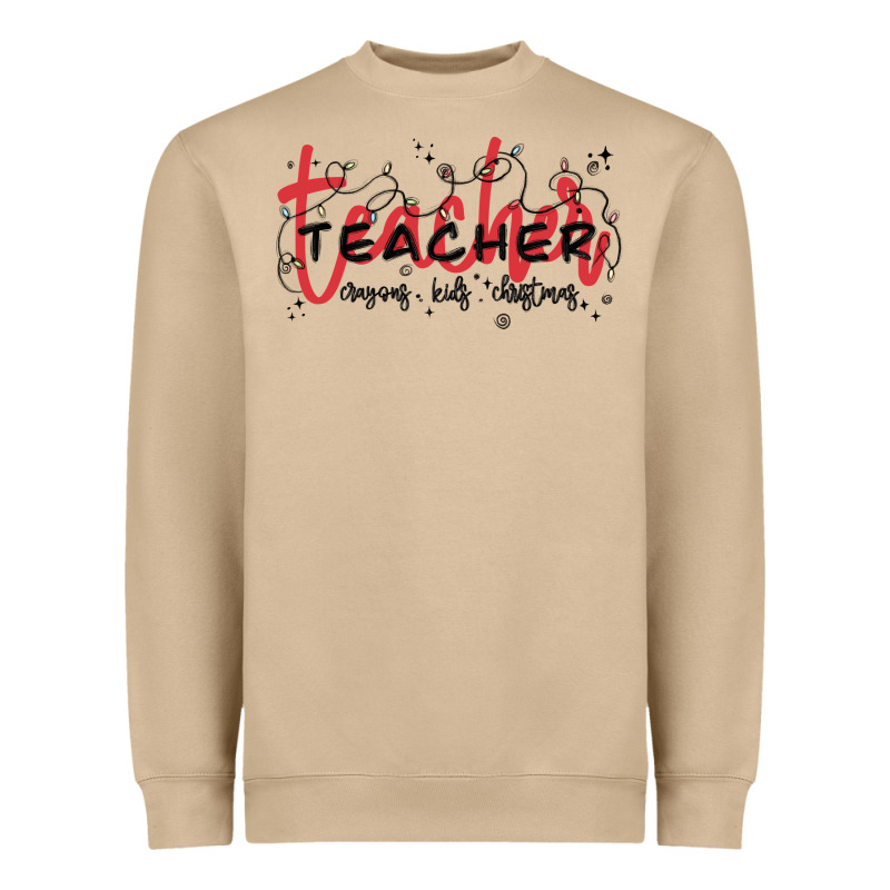 Christmas Teacher Heavyweight Sweatshirt by MaliasSmallBusiness | Teevron