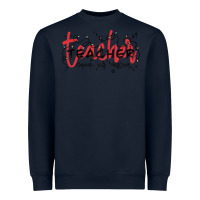 Navy christmas teacher Heavyweight Sweatshirt - MaliasSmallBusiness