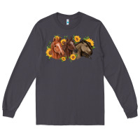 Smoke western horses Long Sleeve Tee - MaliasSmallBusiness