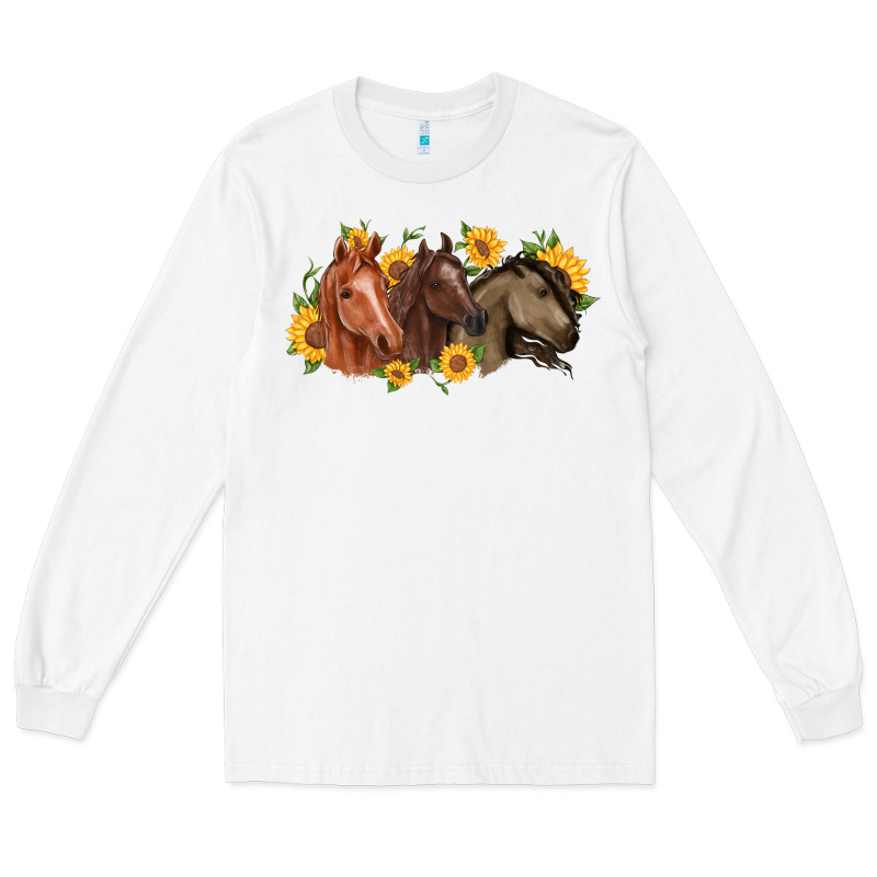 Western Horses Long Sleeve Tee by MaliasSmallBusiness | Teevron