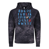 Cloud Black alphabet autism awareness Vintage Hoodie - MaliasSmallBusiness