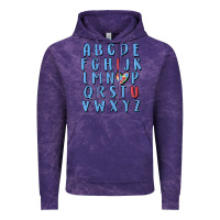 Cloud Purple alphabet autism awareness Vintage Hoodie - MaliasSmallBusiness