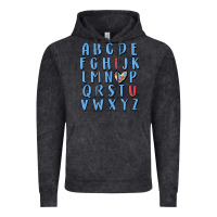 Vintage Black alphabet autism awareness Vintage Hoodie - MaliasSmallBusiness