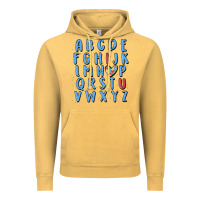 Vintage Mustard alphabet autism awareness Vintage Hoodie - MaliasSmallBusiness