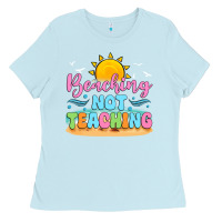 Baby Blue beaching not teaching Ladies Tee - JahusDesignShop