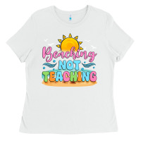 White beaching not teaching Ladies Tee - JahusDesignShop