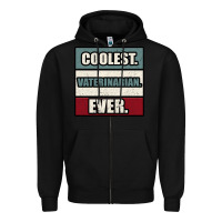 Black coolest veterinarian ever Zipper Hoodie - Bettercallsaul
