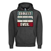 Charcoal Heather coolest veterinarian ever Zipper Hoodie - Bettercallsaul