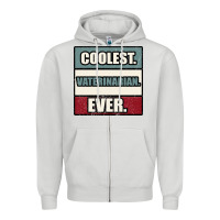 Dove Grey coolest veterinarian ever Zipper Hoodie - Bettercallsaul