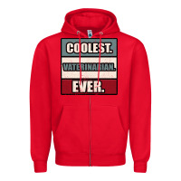 Red coolest veterinarian ever Zipper Hoodie - Bettercallsaul