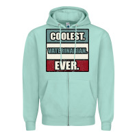 Seafoam coolest veterinarian ever Zipper Hoodie - Bettercallsaul