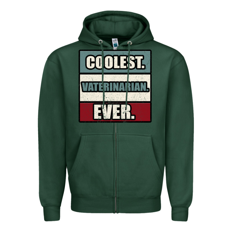 Coolest Veterinarian Ever Zipper Hoodie by Bettercallsaul | Teevron