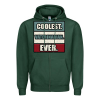 Sports Green coolest veterinarian ever Zipper Hoodie - Bettercallsaul