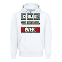 White coolest veterinarian ever Zipper Hoodie - Bettercallsaul