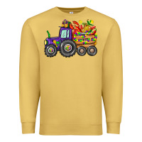Antique Gold mardi gras tractor Premium Sweatshirt - CowGirlArtShop