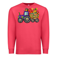 Cardinal mardi gras tractor Premium Sweatshirt - CowGirlArtShop