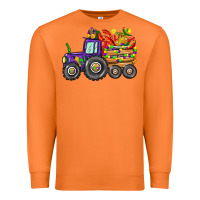 Carrot mardi gras tractor Premium Sweatshirt - CowGirlArtShop