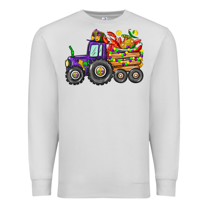Mardi Gras Tractor Premium Sweatshirt by CowGirlArtShop | Teevron