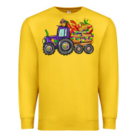 Lemon mardi gras tractor Premium Sweatshirt - CowGirlArtShop