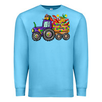 Ocean Blue mardi gras tractor Premium Sweatshirt - CowGirlArtShop