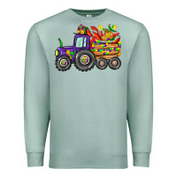 Seafoam mardi gras tractor Premium Sweatshirt - CowGirlArtShop