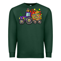 Sports Green mardi gras tractor Premium Sweatshirt - CowGirlArtShop