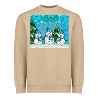 Mushroom snowman Heavyweight Sweatshirt - MaliasSmallBusiness