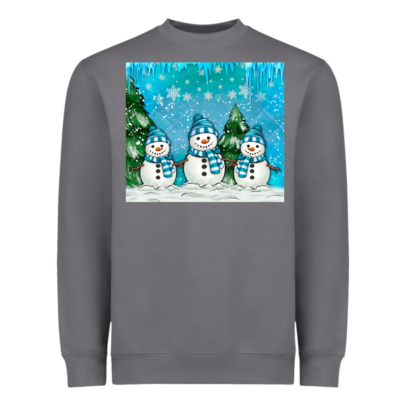Snowman Heavyweight Sweatshirt by MaliasSmallBusiness | Teevron