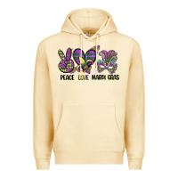 Pina Colada peace love mardi gras Premium Hoodie - CowGirlArtShop