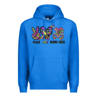 True Royal peace love mardi gras Premium Hoodie - CowGirlArtShop