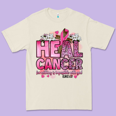 Heal Cancer For Nothing Is Impossible With God Luk Premium Tee Designed By Artiststas