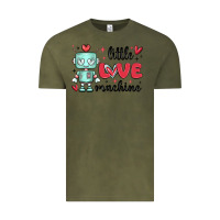 Vintage Olive little love machine Vintage Tee - MaliasSmallBusiness