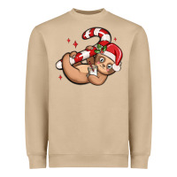 Mushroom cute christmas sloth Heavyweight Sweatshirt - MaliasSmallBusiness