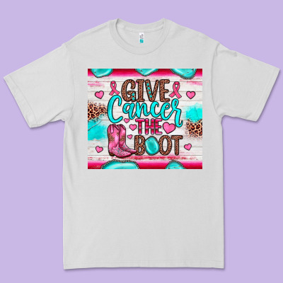 Give Cancer The Boot Premium Tee Designed By Jahusdesignshop