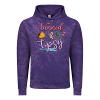 Cloud Purple tanned and tipsy Vintage Hoodie - MaliasSmallBusiness