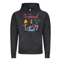 Vintage Black tanned and tipsy Vintage Hoodie - MaliasSmallBusiness