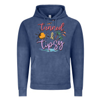 Vintage Denim tanned and tipsy Vintage Hoodie - MaliasSmallBusiness