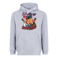 Heather Grey I'll always be your biggest fan Baseball Heavyweight Hoodie - HowdyJamesFarm
