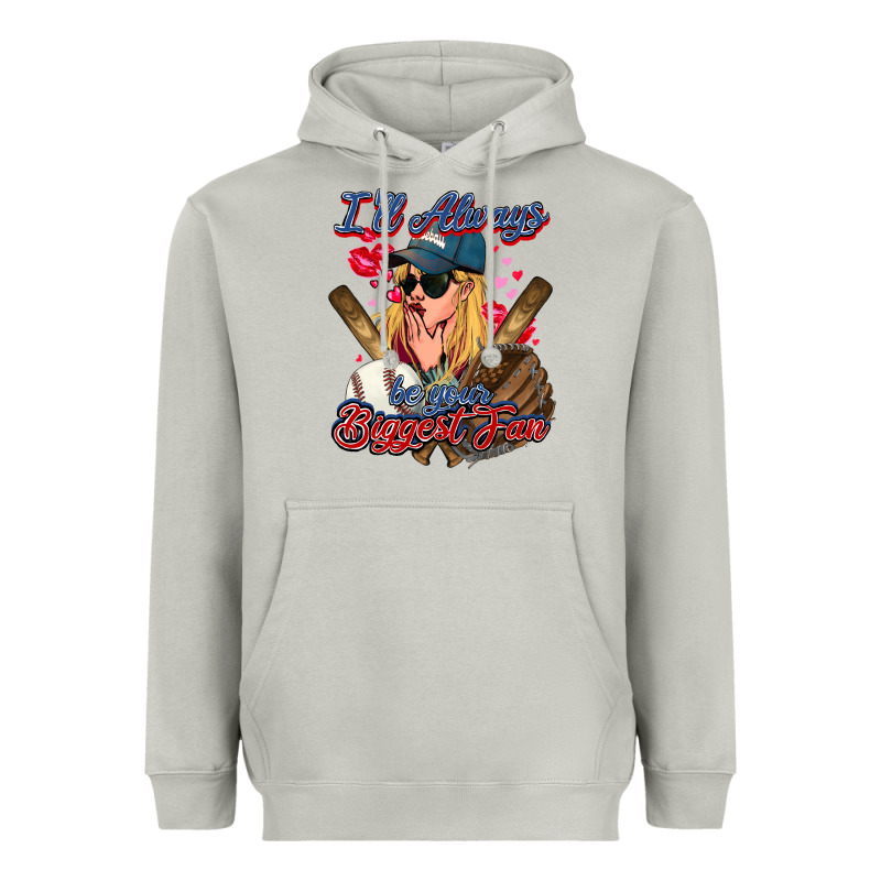 I'll Always Be Your Biggest Fan Baseball Heavyweight Hoodie by HowdyJamesFarm | Teevron