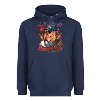 Navy I'll always be your biggest fan Baseball Heavyweight Hoodie - HowdyJamesFarm